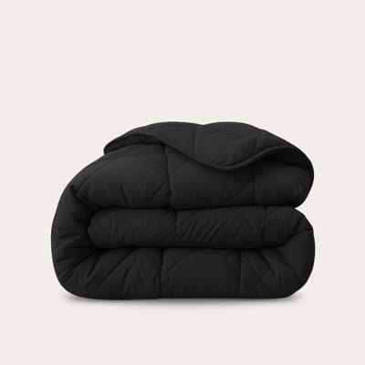 HappyBed Dekbed zonder overtrek 240x200 - Wasbaar Dekbed - Bedrukt dekbed zonder hoes - Hoesloos Dekbed - Lits Jumeaux - Black