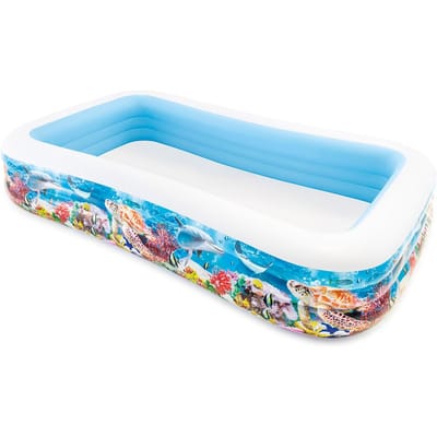 INTEX - Familezwembad - Swim - Center - oceaanleven - ontwerp - 305x183x56 - cm
