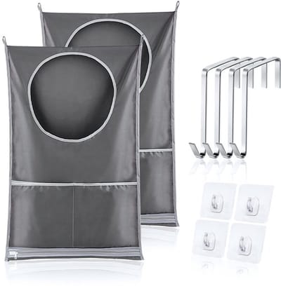 Solidchoice - Dailygoody - Waszak voor deur - Hangende wasmand - Ruimtebesparend