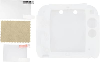 Zachte Siliconen Beschermhoes voor Nintendo 2DS, Antislip en Schokbestendig, Ideaal voor Console Bescherming (Wit)