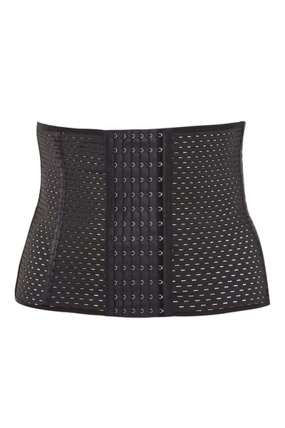 Yours Waist Trainer Met Textuur En Haak En Oogsluiting In Zwartsize 42-44