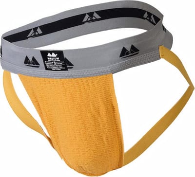 MM Sports Original Edition Swimmer/Jogger Jockstrap 2 inch Yellow - MAAT S - Heren Ondergoed - Jockstrap voor Man - Mannen Jock