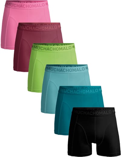 Muchachomalo Boxershort heren – 6 Pack – 95% Katoen – Heren Ondergoed – Kleding – Stevig Ondergoed – Onderbroeken Heren