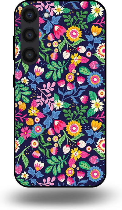 Smartphonica Telefoonhoesje geschikt voor Samsung Galaxy S23 Plus met bloemen opdruk - TPU backcover case flower design geschikt voor Samsung Galaxy S23 Plus