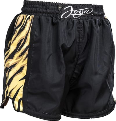 Joya Womens Kickboksbroek - Tijger - Zwart (Beschikbaar in verschillende maten)