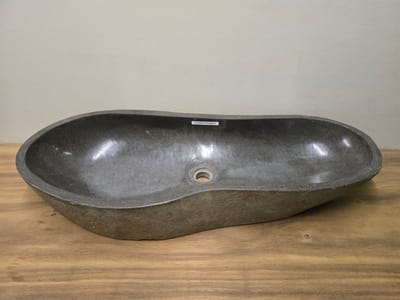 Wasbak natuursteen - 97x39x15cm - FL23516