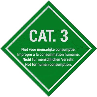Categorie 3 bord | Sign Again materiaal | 10 x 10 cm