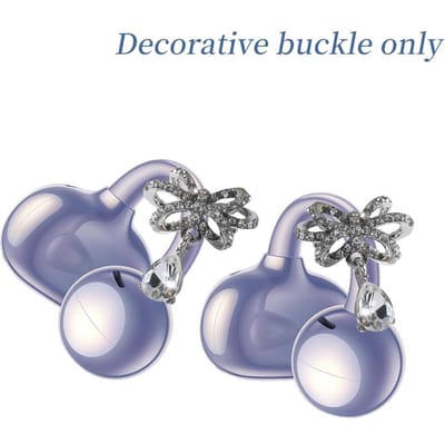Mode Diamant Oorclips Met Anti-Verlies Ketting Voor Oortelefoon Vlinder Vorm Decoratieve Koptelefoon Clip Voor Airpods