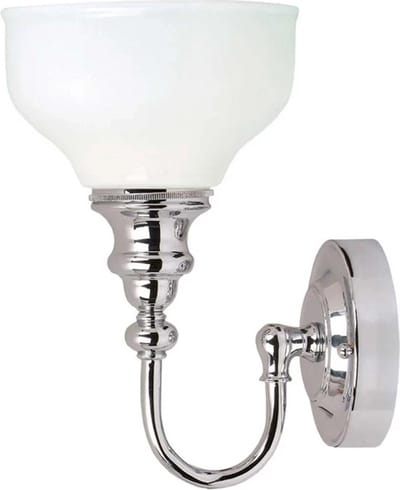 Landelijke Wandlamp - Steady Lighting - Metaal - Landelijk - G9 - L: 21cm - Voor Binnen / Binnen - Woonkamer - Eetkamer - Zilver