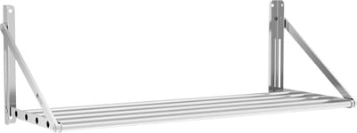 Wandplank - inklapbaar - 100 x 45 cm - 40 kg - roestvrij staal - Royal Catering