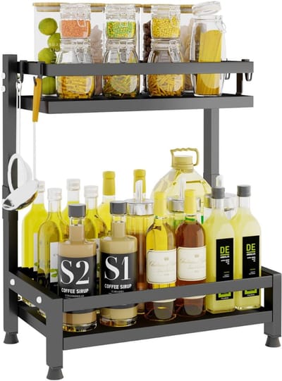 White-Label® Kruidenrek Staand - Aanrecht Organizer - Opbergrek Kruidenpotjes -