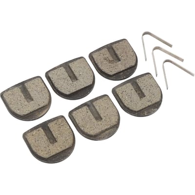 6 STKS Mini Fiets Schijfremblok met Veerclips Betrouwbare Prestaties Vervanging voor 40cc tot 50cc 2 gray