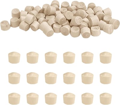 Houten Stoppen voor Schroefgaten, 200 Stuks, 8.5 x 8 mm, Perfect voor Meubelherstel en DIY Projecten
