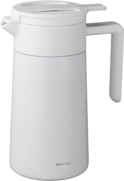 HARIO - Dubbelwandige Thermal Pot met Keramische Coating - 600mL - Wit