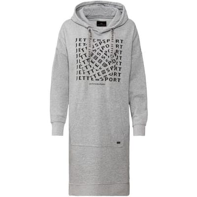 CRIVIT by Jette Sport dames sweaterjurk met katoen (Grijs, XS (32/34))