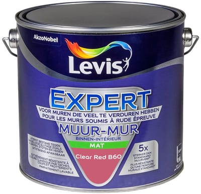 Levis - Expert Muur Binnen Mix - Clear Red B60 - Mengverf - 2,5 L