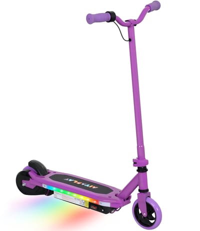 AIYAPLAY Kids E-Scooter - Metaal - 76x46x93cm - Paars