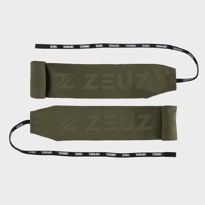 ZEUZ 2 Stuks Lichtgewicht Polsband voor Fitness & CrossFit - Wrist wraps – Krachttraining – Polsbrace – Legergroen