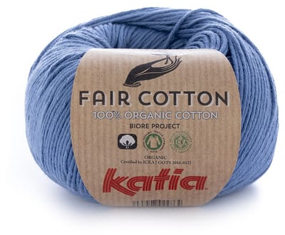 Katia Fair Cotton - 18 jeansblauw - Biologisch Katoengaren