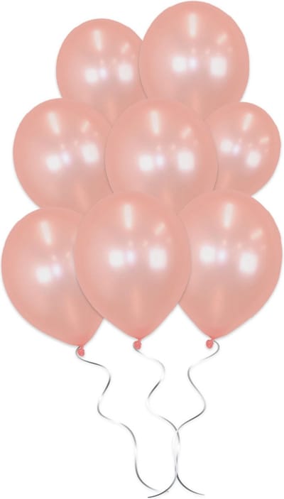 LUQ - Luxe Metallic Rose Gouden Helium Ballonnen - 10 stuks - Verjaardag Versiering - Decoratie - Latex Ballon Rose Goud