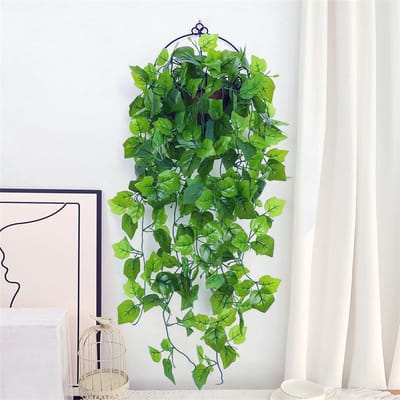Dailygoods- Hangplant 110 cm - Kunstplant - Nepplanten voor binnen - Decoratieve Klimop - Wanddecoratie - Onderhoudsvrij - Nepplant
