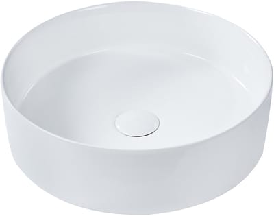 TEBAR - Wastafel - Wit - 40 cm - Keramiek