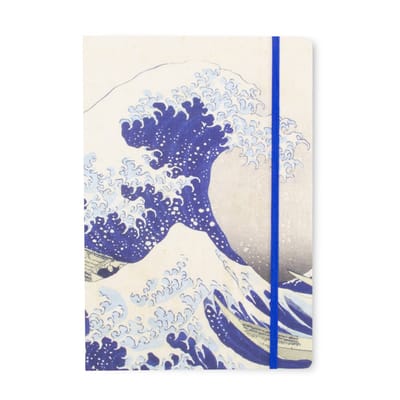 Lanzfeld Hokusai - Kunst Notitieboek A5 - Gelinieerd - The Great Wave - 80 Pagina's - Softcover