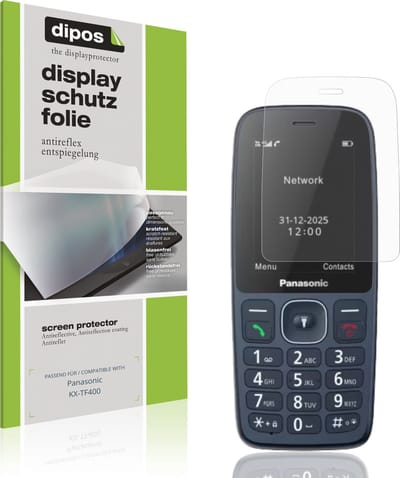dipos – 4x Matte Beschermfolie geschikt voor Panasonic KX-TF400 | Krasbestendige & antireflecterende Screenprotector Ultra-Thin