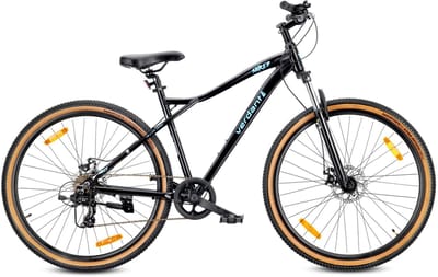 VERDANT SHRED Mountainbike 29", MTB-fiets voor dames en heren, fiets 29 inch - aluminium frame, schijfremmen, 7 versnellingen - Zwart