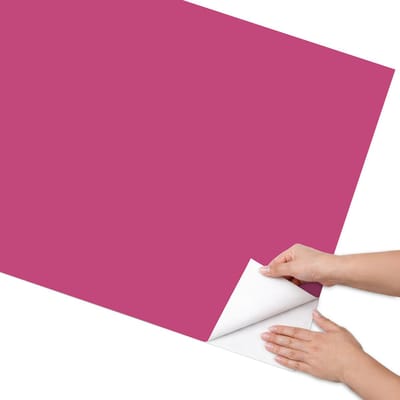 Coloray Meubel Wrap Folie - Roze Meubelfolie - 75x150 cm - Plakfolie Meubels Intens roze - Decoratiefolie Zelfklevend - Minimalist Meubelfolie - Meubelfolie Zelfklevend - Badkamer decoratie - Achtergronden en patronen