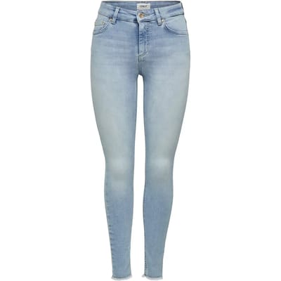 ONLY ONLBLUSH LIFE MID SK ANK RAW REA306 NOOS Dames Jeans - Maat XS X L34
