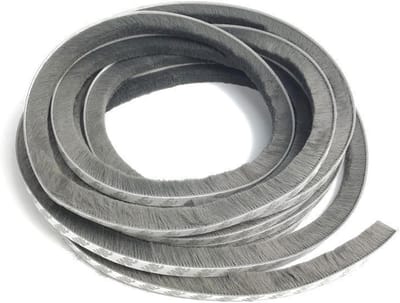 Allecto Plus - Zelfklevende deurafdichting - Milieuvriendelijke afdichtstrip - Tochtstopper - Geschikt voor ramen, deuren en kledingkasten - Grijs - 9 x 9 mm