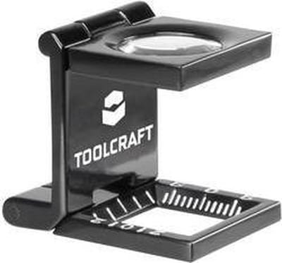 TOOLCRAFT 1505088 Dradenteller Vergrotingsfactor: 10 x Lensgrootte: (Ø) 14 mm
