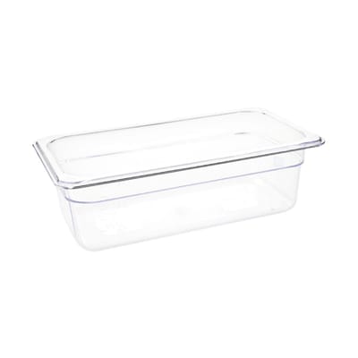 Polycarbonaat Bak | Transparant | Gn1/3 | 10cm Hoog | Vogue | U233