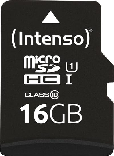 Intenso 16GB microSDHC Performance microSD-kaart 16 GB Class 10 UHS-I Waterdicht