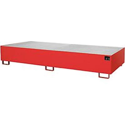 Stellinglekbak type RW/GR 3300-3, met rooster, rood RAL3000