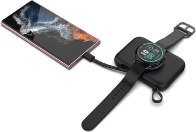 USB C Oplader Draagbare draadloze 5000 Mah Powerbank / Oplader Geschikt voor Samsung Galaxy Watch FE, 7, 6, 5, 4, 3 & Active, Classic LTE, Oplader Geschikt voor Samsung Oplader S26 / S26 Ultra /S25 / iPhone 17 / 17 Pro / 16 / 16 Pro max
