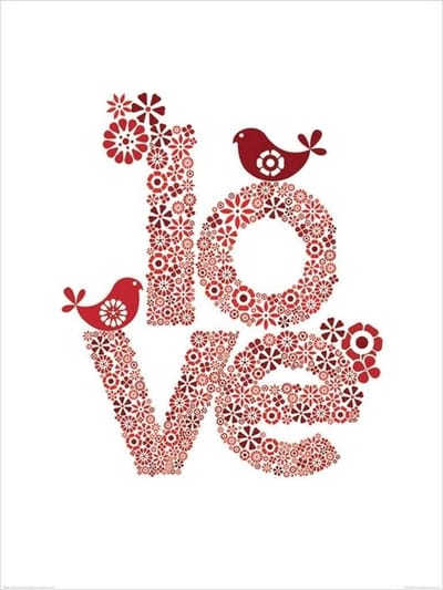 Pyramid Poster - Valentina Ramos Love - 80 X 60 Cm - Multicolor