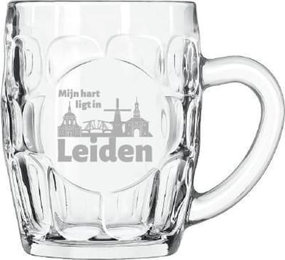 Gegraveerde Bierpul 55 cl Leiden