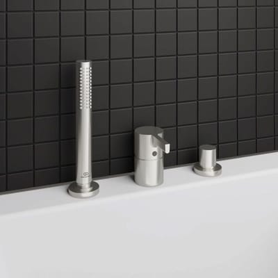 Ideal Standard 3-hole bath faucet for tub edge without spout BC788GN
