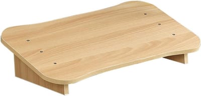 Houten Voetenbank - Voetsteun Kruk - Comfortabel Werken - Gekanteld Platform - 40 x 40 x 40 cm - Natuurlijk Hout