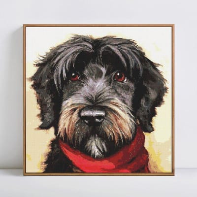 5D bricolage plein rond Animal chien diamant peinture broderie vente diamant mosaïque photo 30x30