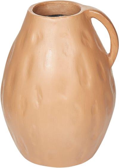 KULIM - Decoratieve vaas - Zandbeige - Terracotta