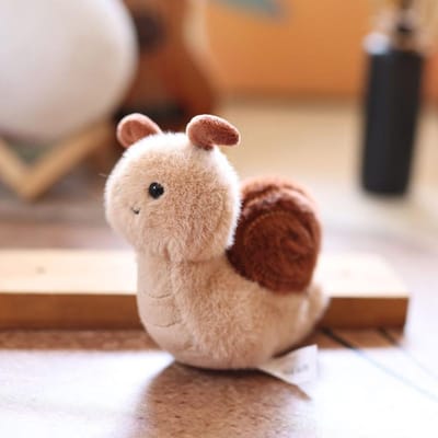 Creatief Pluche Dier Insect Cartoon Schattige Tas Hanger Insect Sleutelhanger Schooltas Kleine Spin Slak Bij Sleutelhanger Tas Hanger brown