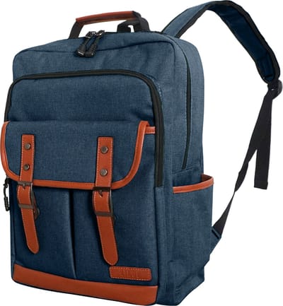 ZILOU Laptop Rugzak 15.6 inch - Handbagage Rugzak 28L - Reisrugzak - Anti-Diefstal - Incl. Regenhoes - Donkerblauw