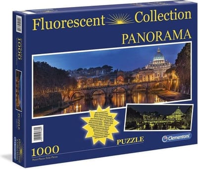 Clementoni Fluoriscerende Panorama Puzzel - Rome - 1000 Stukjes