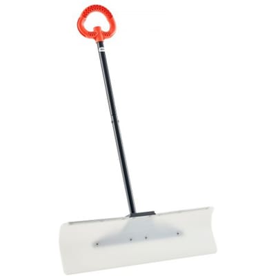 VEVOR sneeuwschep, 76 cm sneeuwschuiver met ergonomische handgreep, HDPE kunststof blad, sneeuwruimer, sneeuwploeg, draagbaar sneeuwruimgereedschap voor oprit en tuin