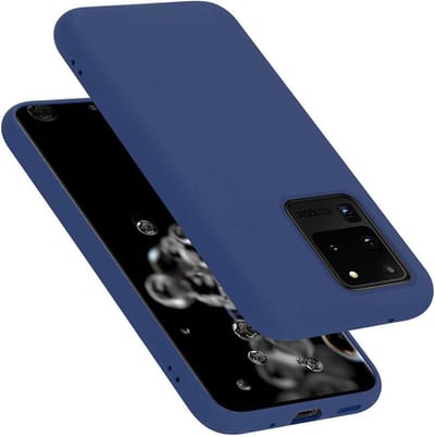 Cadorabo Hoesje geschikt voor Samsung Galaxy S20 ULTRA in LIQUID BLAUW - Beschermhoes gemaakt van flexibel TPU silicone Case Cover