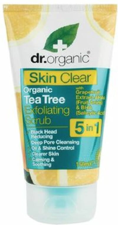 Dr. Organic - Skin Clear Exfoliërende Scrub - 6 x 150 ml - Voordeelverpakking