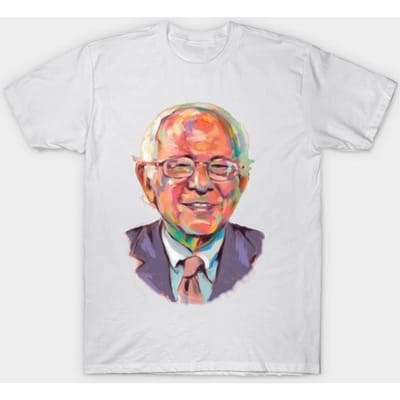 T-shirt Dames Bernie Sanders Harajuku Print Kawaii T-shirt Zomer Korte Mouw Dames T-shirt Top Tee 2XL white